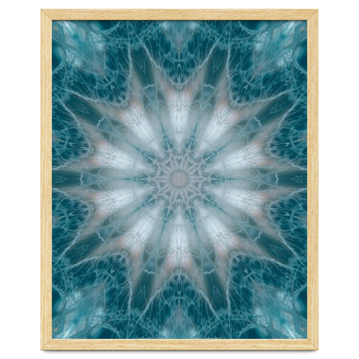 Mandala - Green, White, Rose