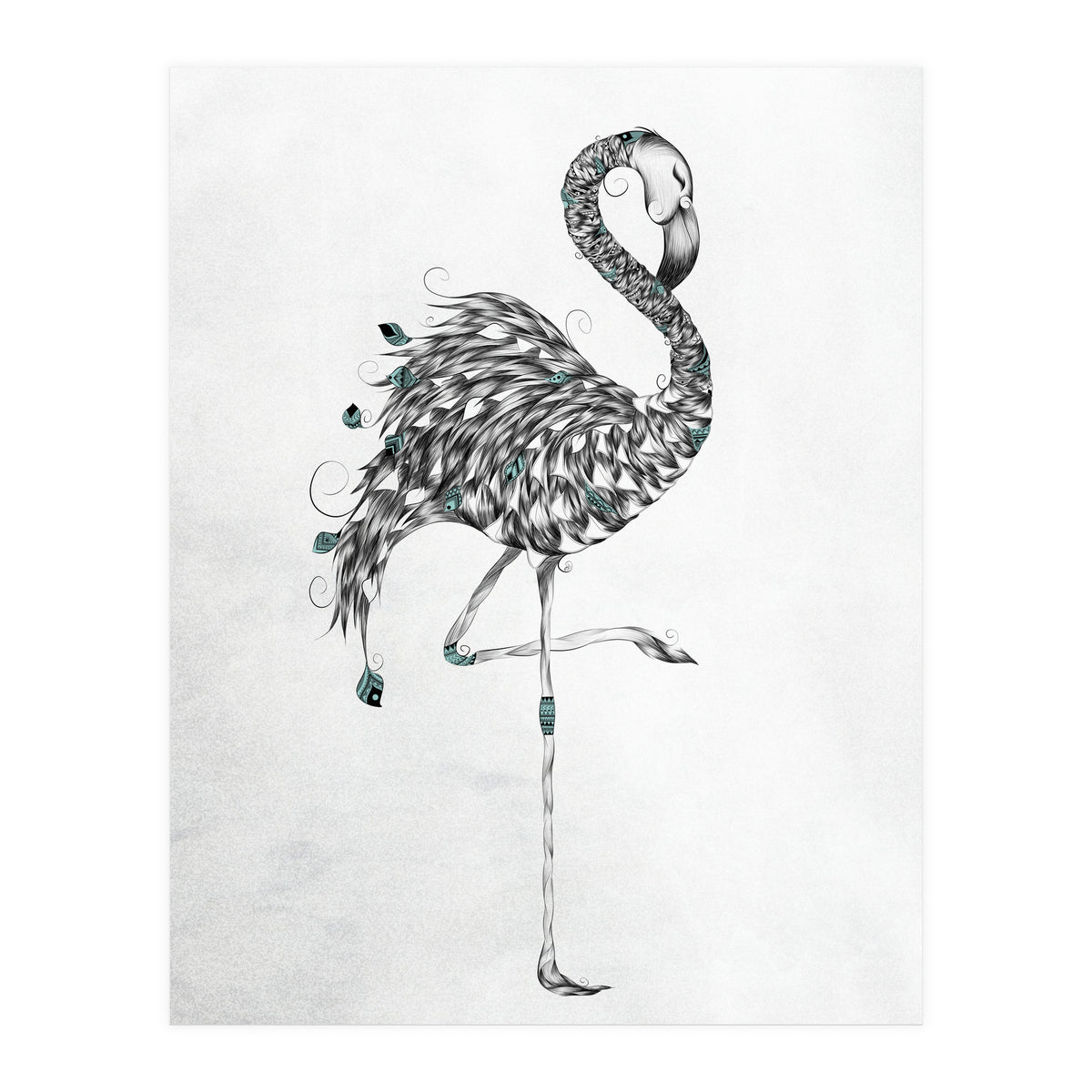 Poetic Flamingo (Print Only)