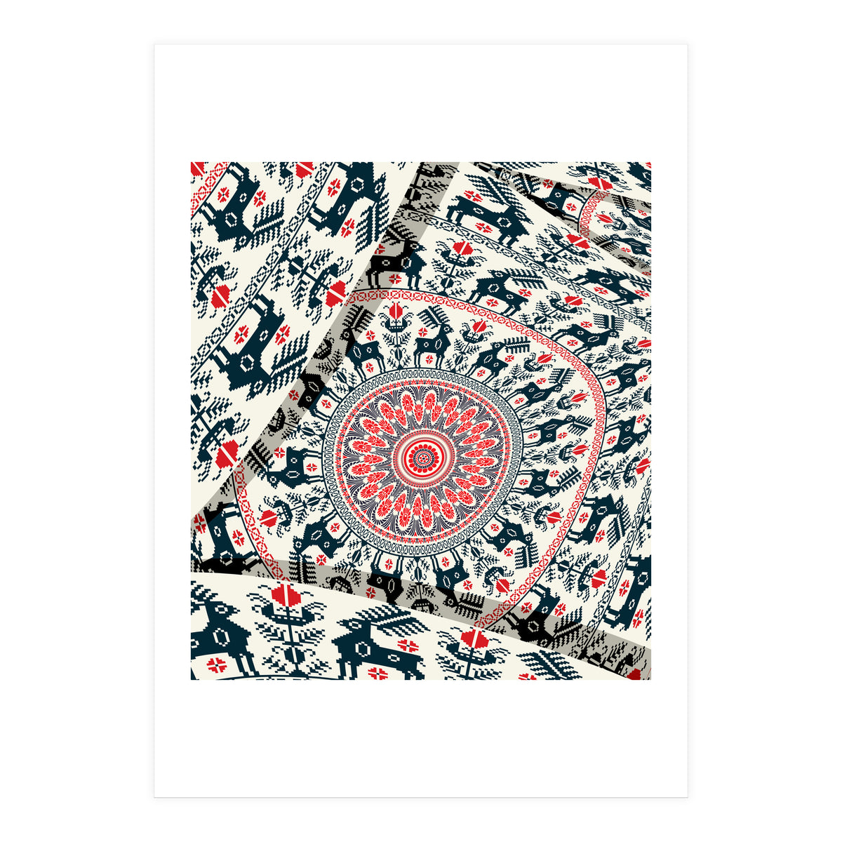 Romanian embroidery background 2 (Print Only)