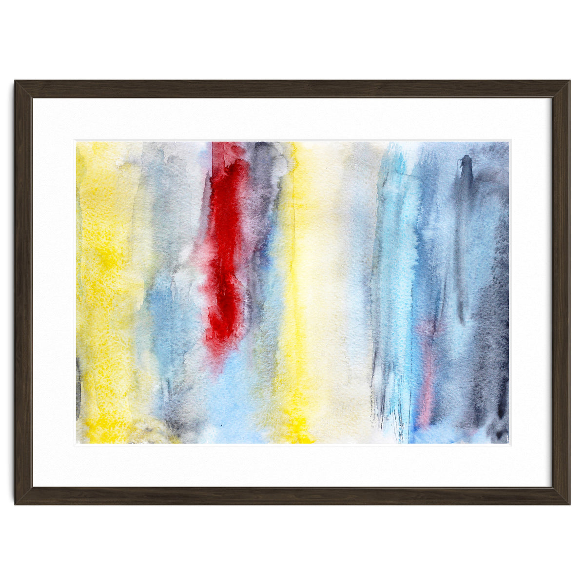 Touch of red || abstract watercolor