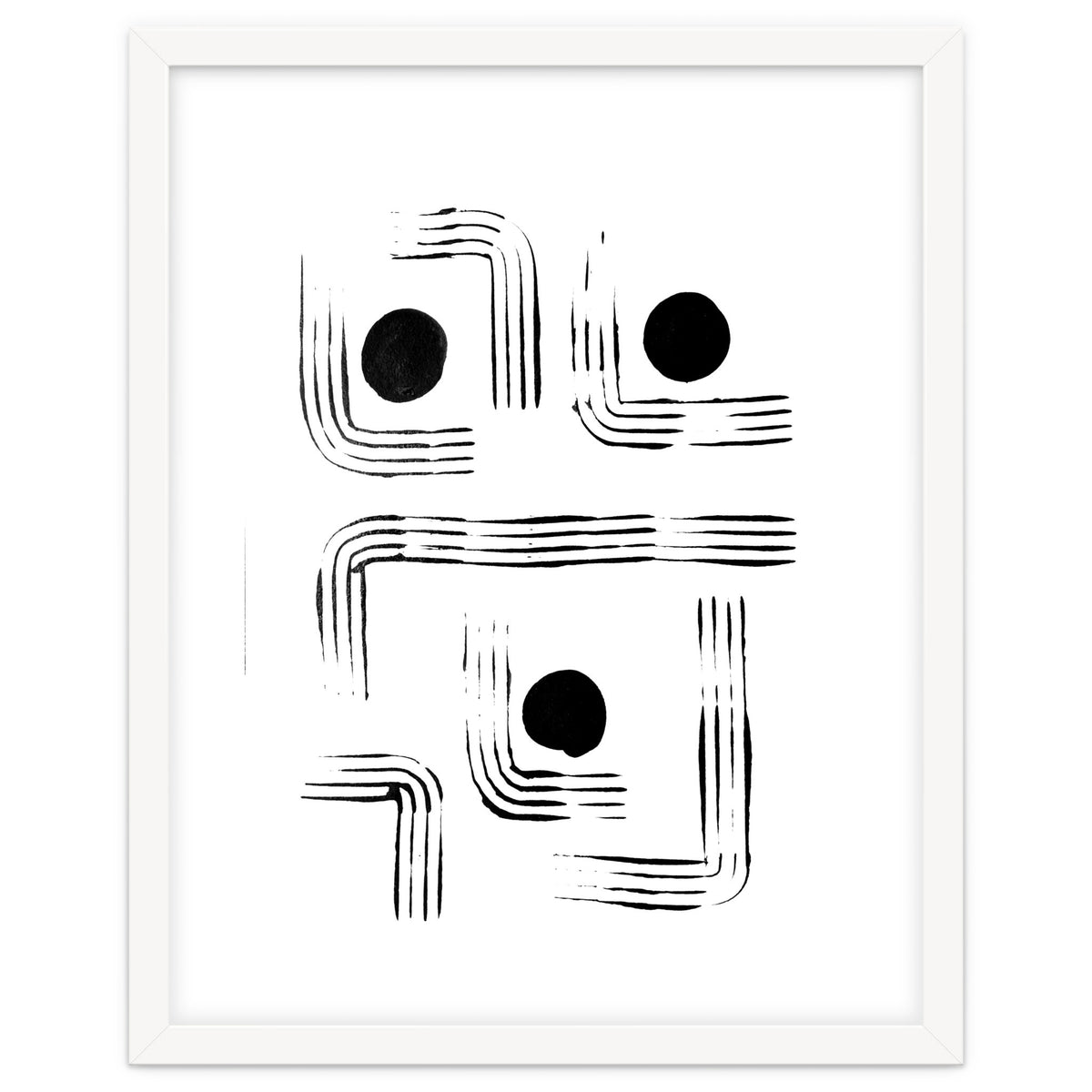 Mid-century Modern Monochrome Print #2
