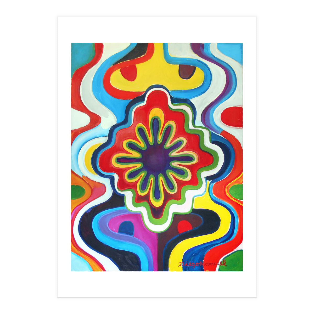 Graffiti Con Flor (Print Only)