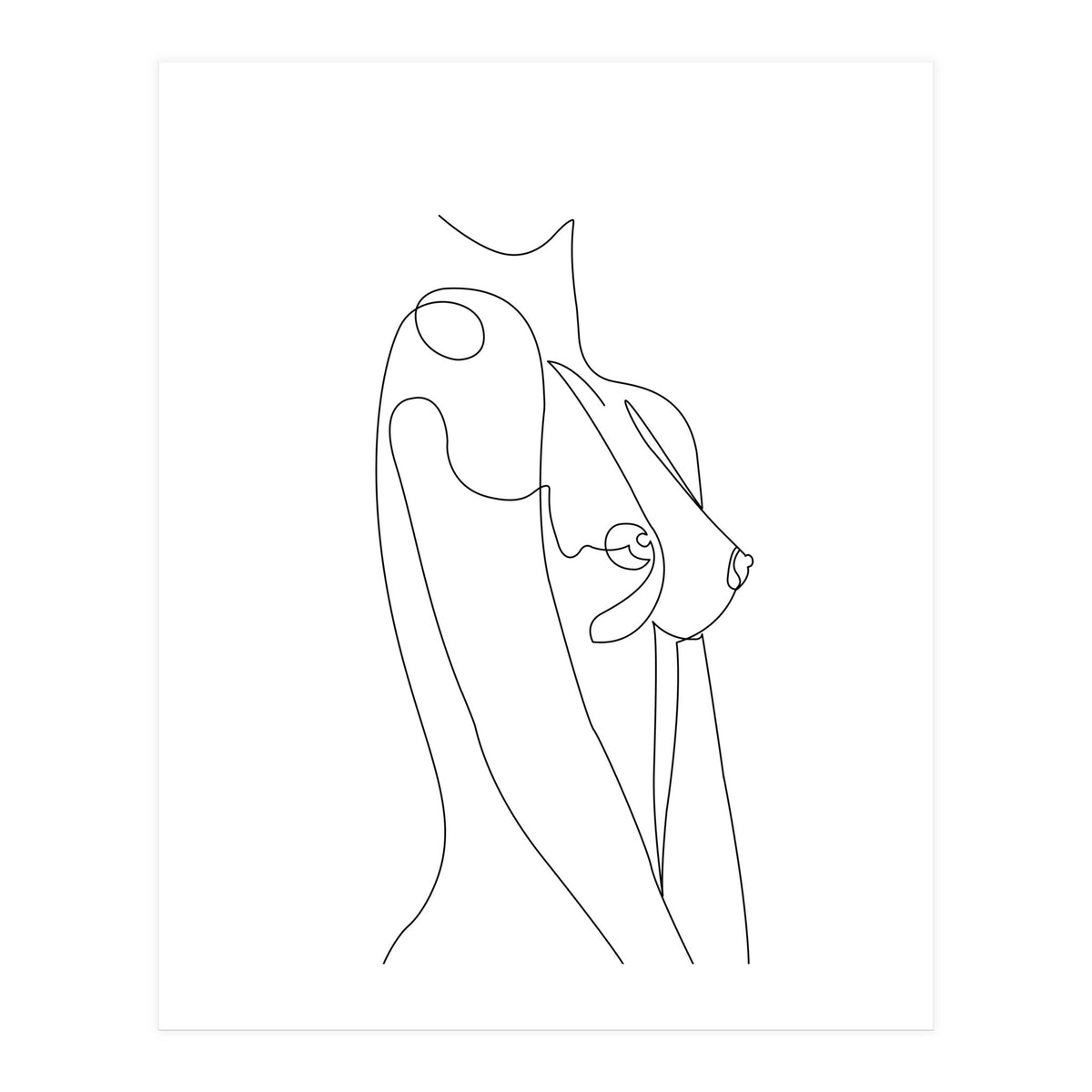 female chest line  (Print Only)