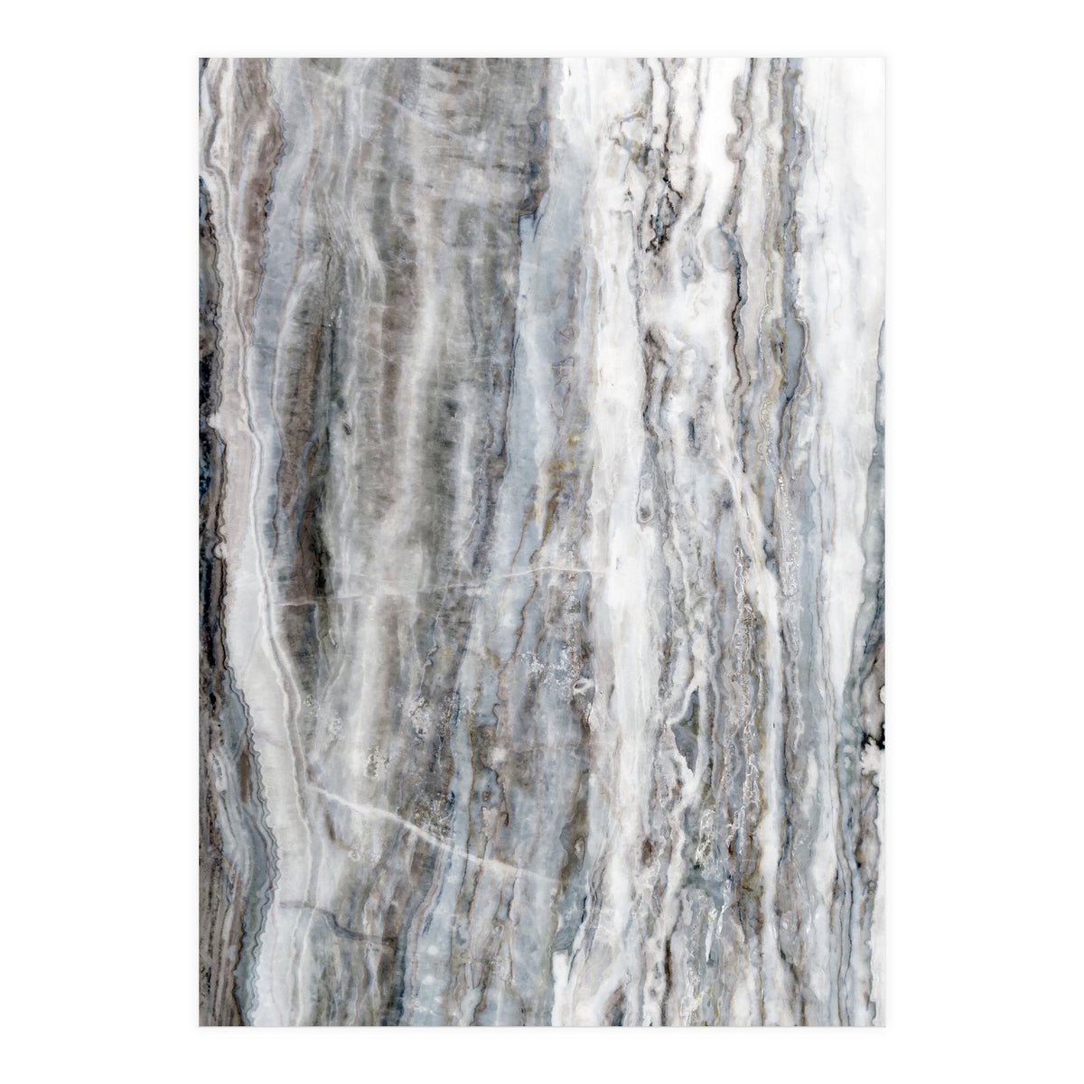 Marble Landscape II Blue and White (Print Only)