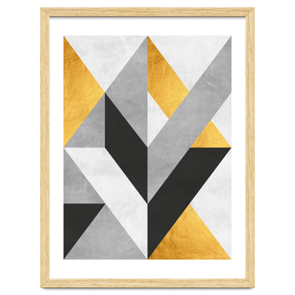 Gray and Gold Composition III