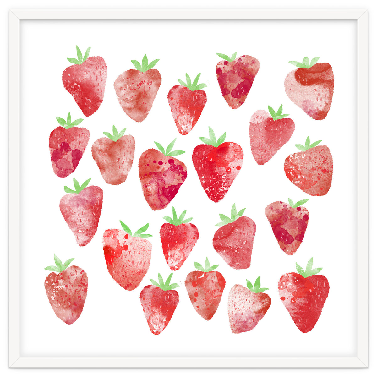Strawberries Watercolor