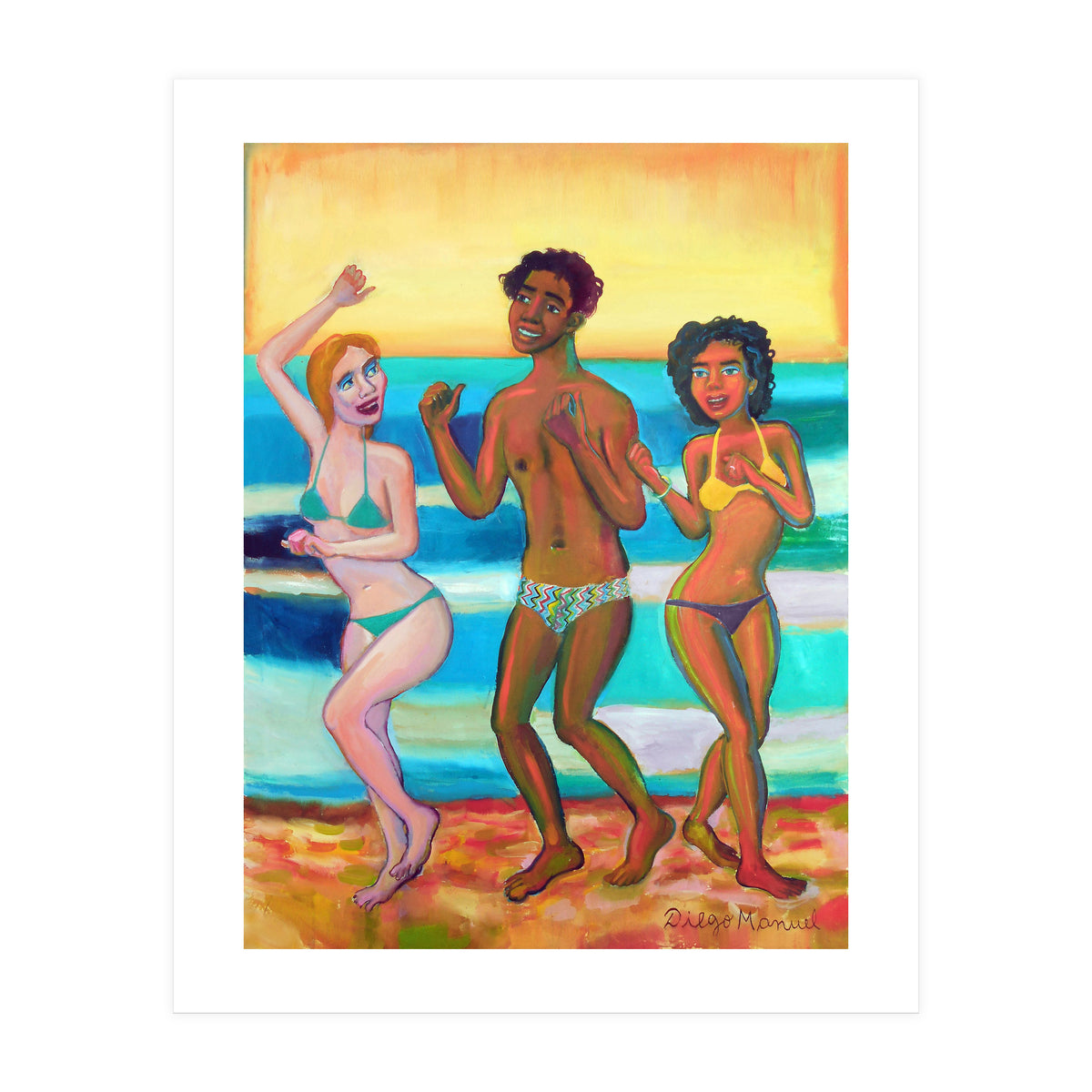 Bailando En La Playa 2020 2 B (Print Only)
