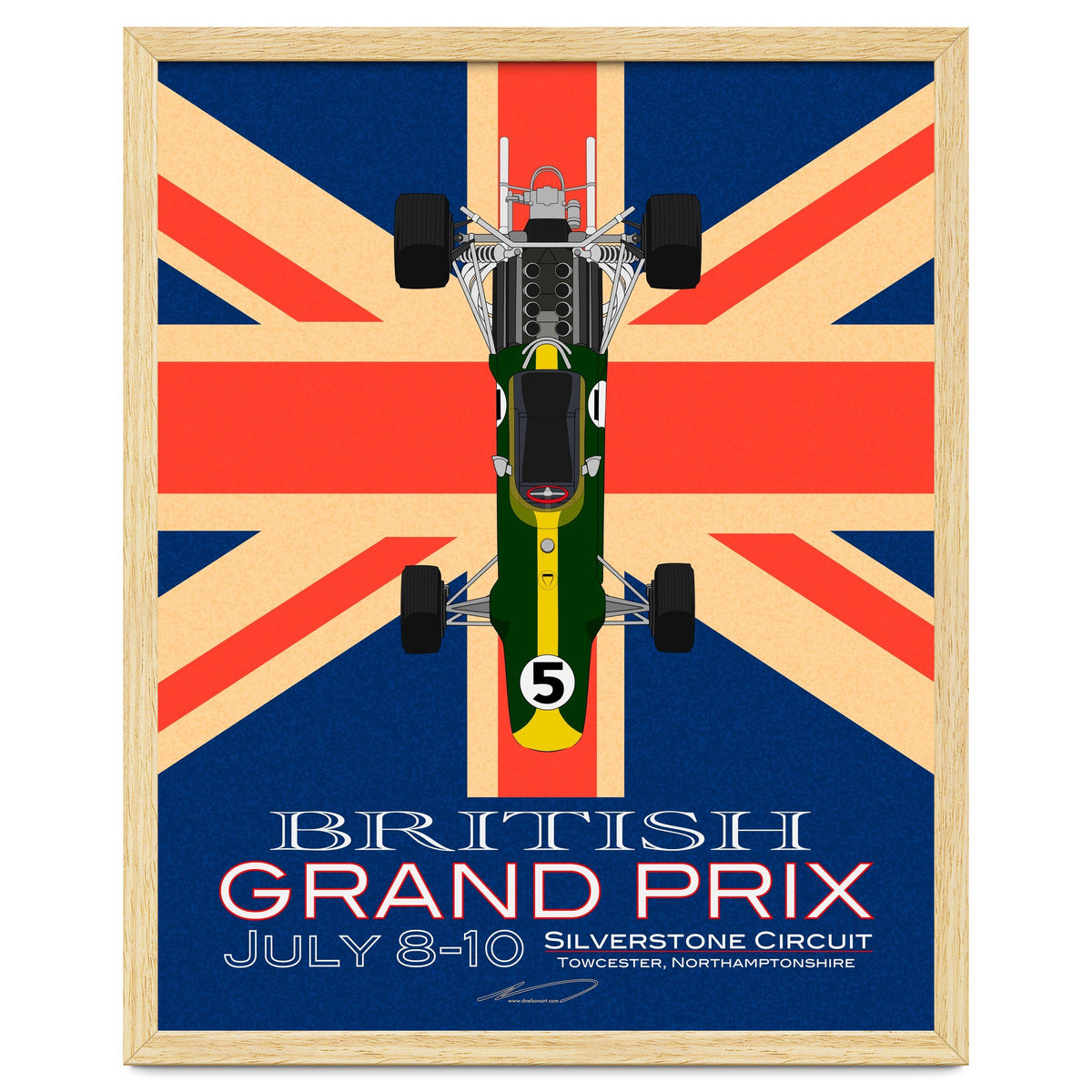 British Grand Prix poster