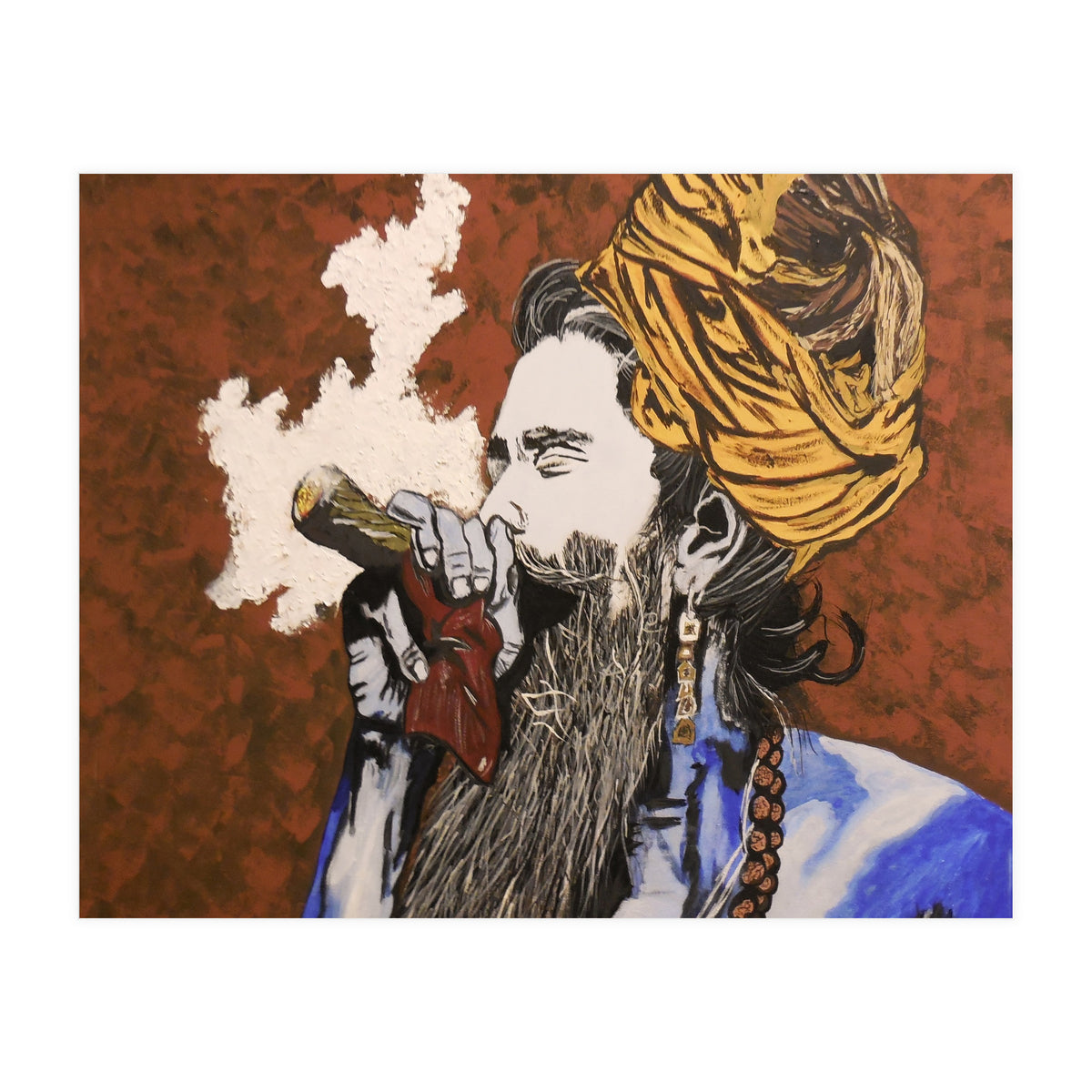 Aghori - Acrylic On Canvas (Print Only)