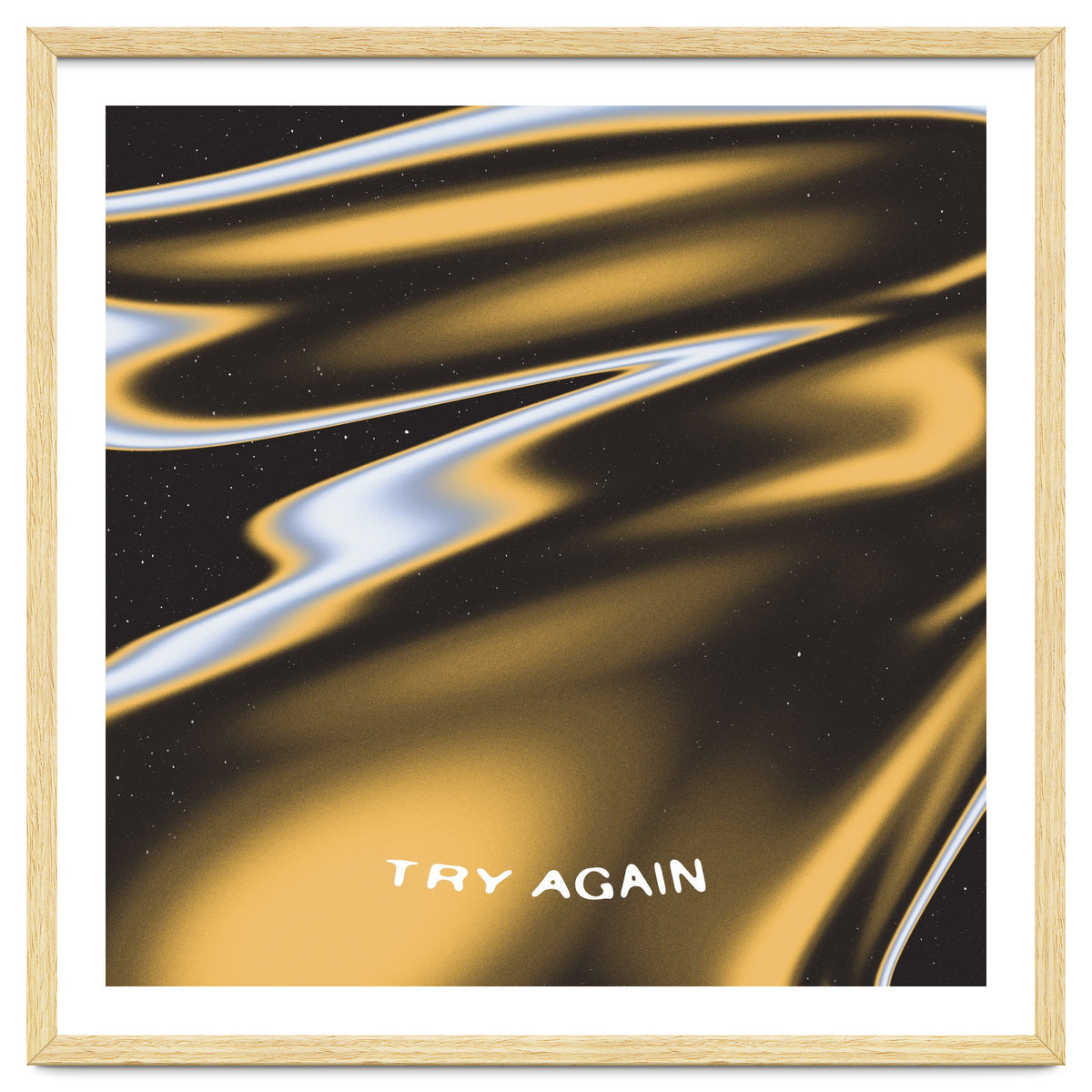 Try Again Motivational Reminder \\ Liquid Color Waves