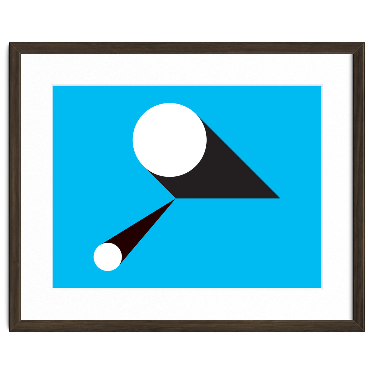 Geometric Shapes No. 46 - blue & black