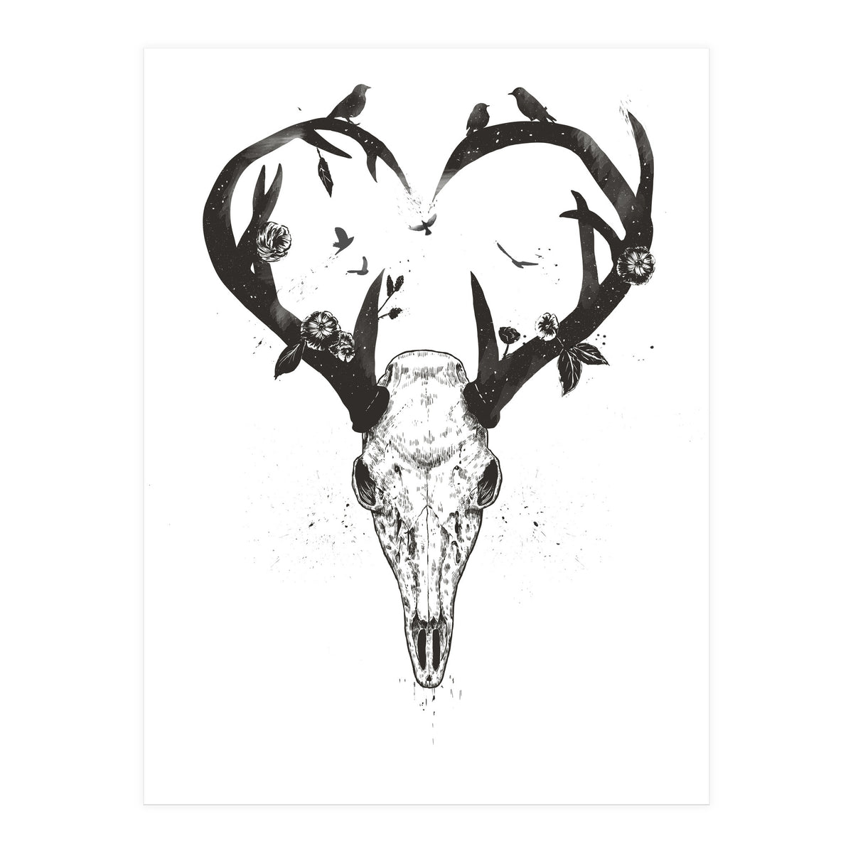 Neverending Love Bw (Print Only)