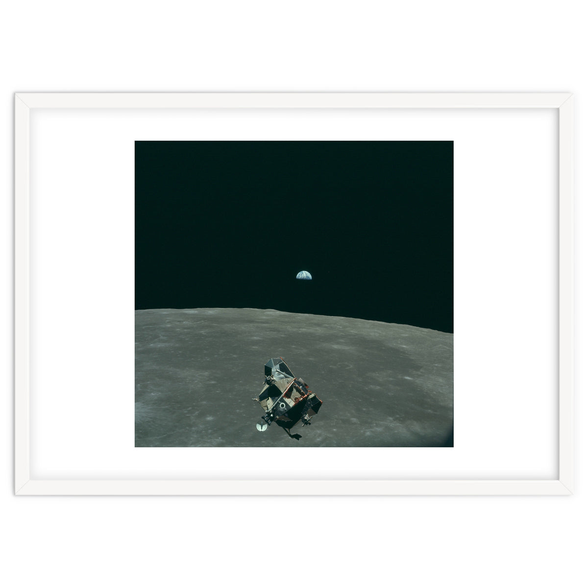 Earth, Moon And Lunar Module, As11 44 6643