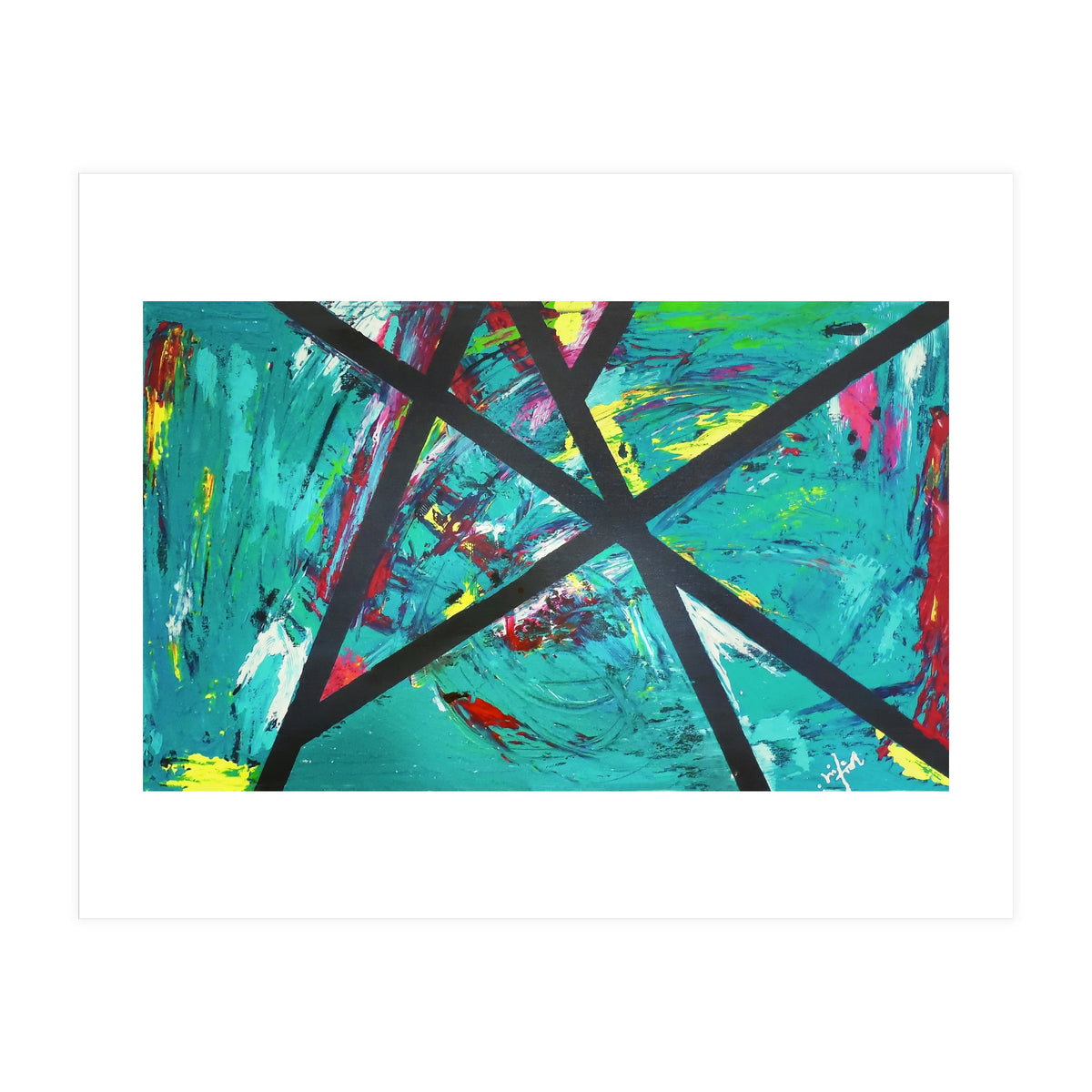 Struggle - Abstract On Canvas (Print Only)