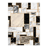 Random Pattern - Black and White Marble (Print Only) thumbnail