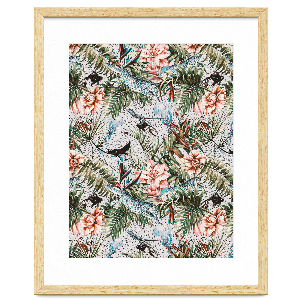 Paradisiacal flora and fauna