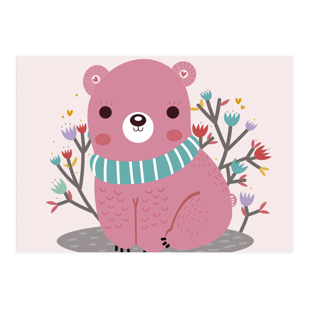 Pink bear (Print Only)
