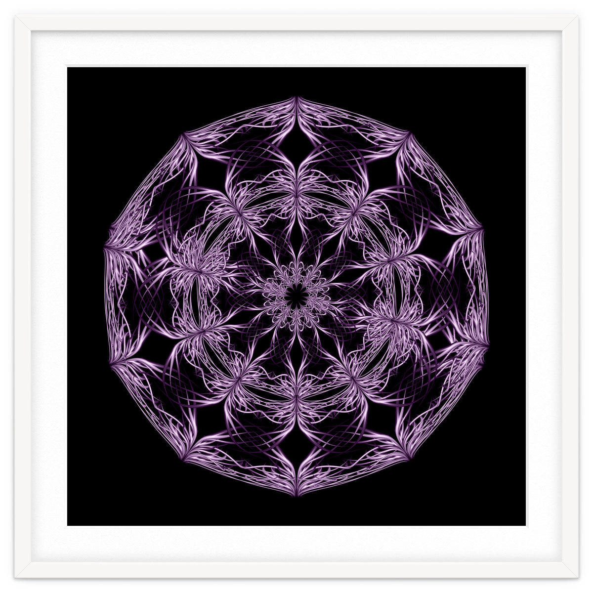 Mandala purple and black