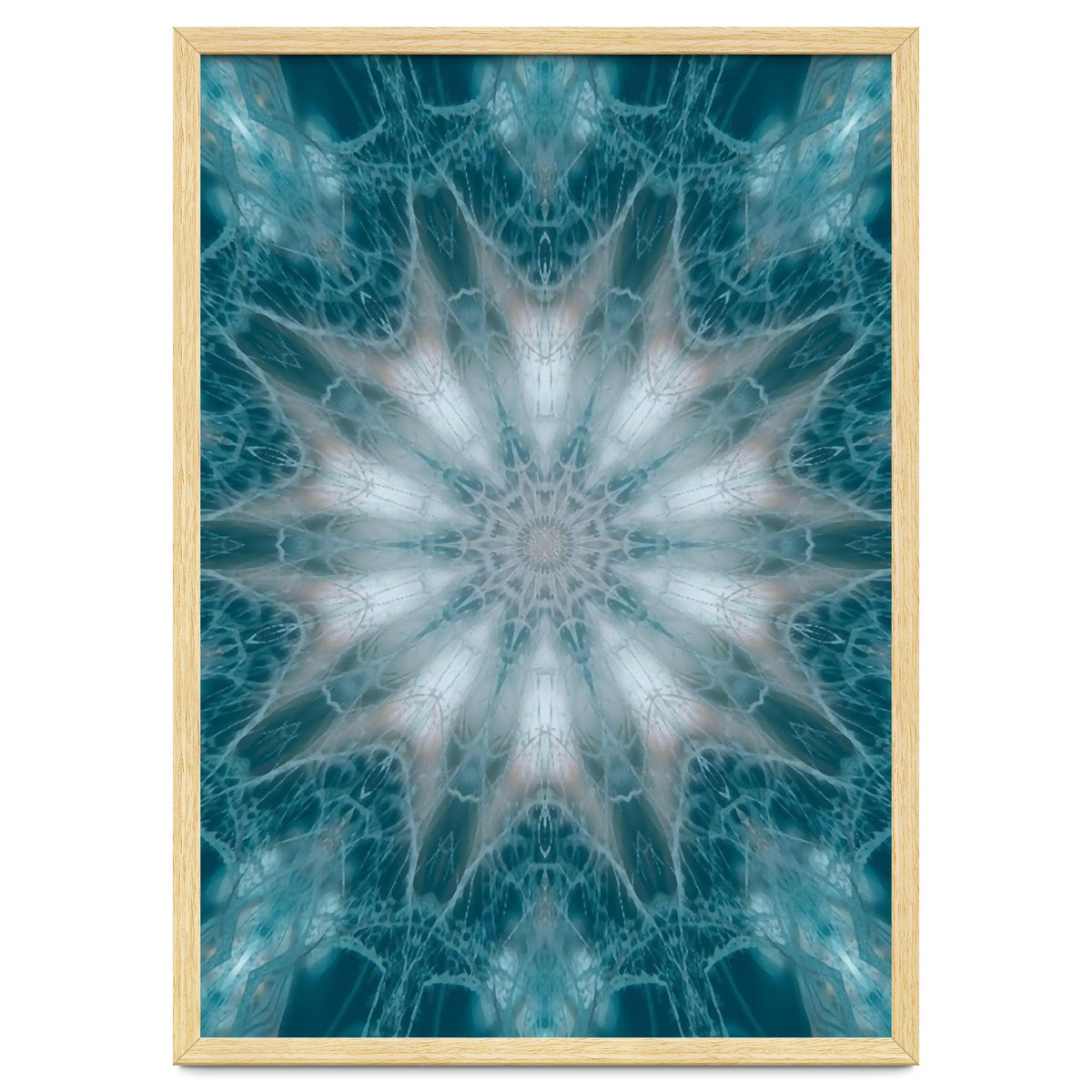 Mandala - Green, White, Rose