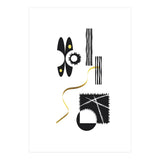 Black & White Abstract No. 3 | gold (Print Only) thumbnail