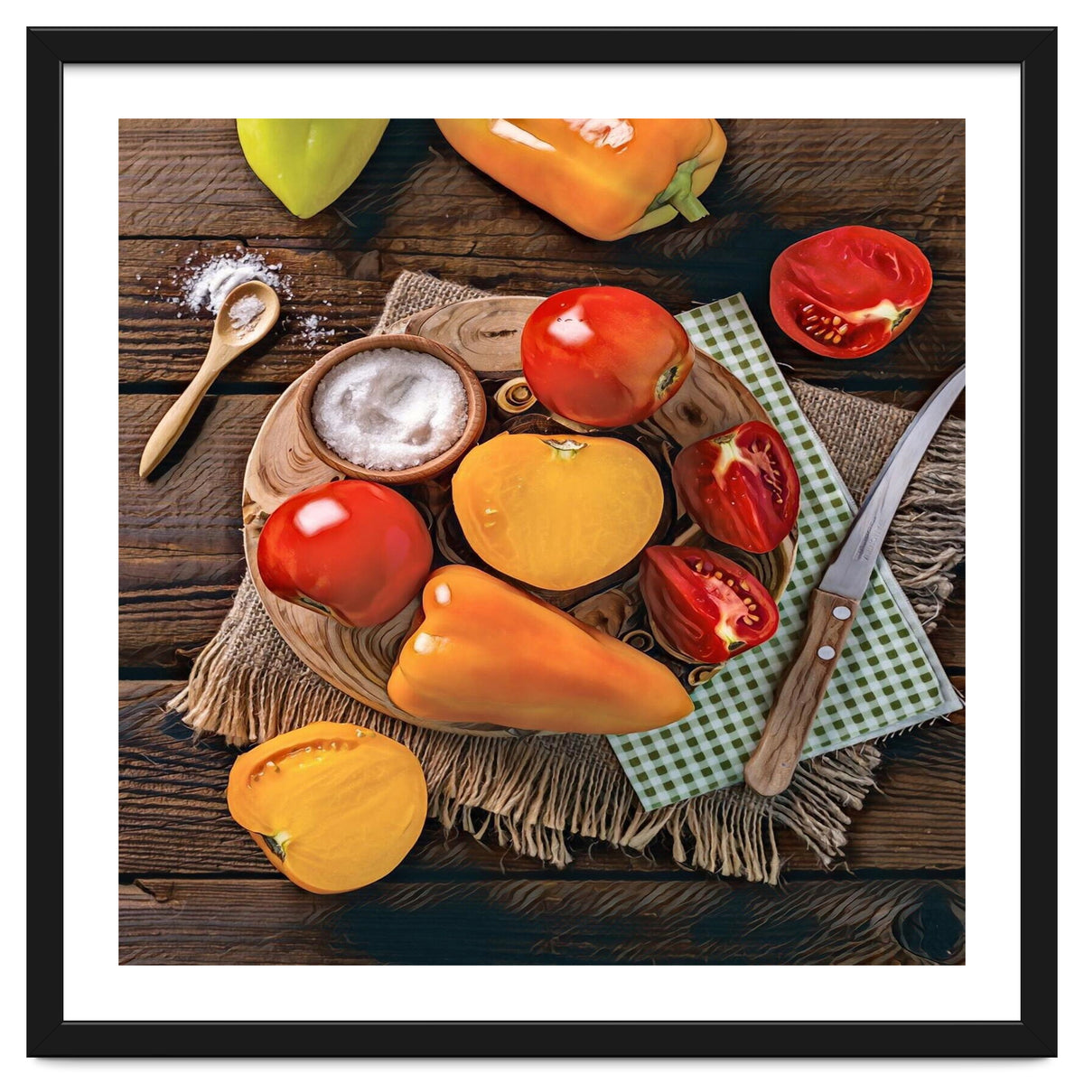 Bell peppers and tomatoes