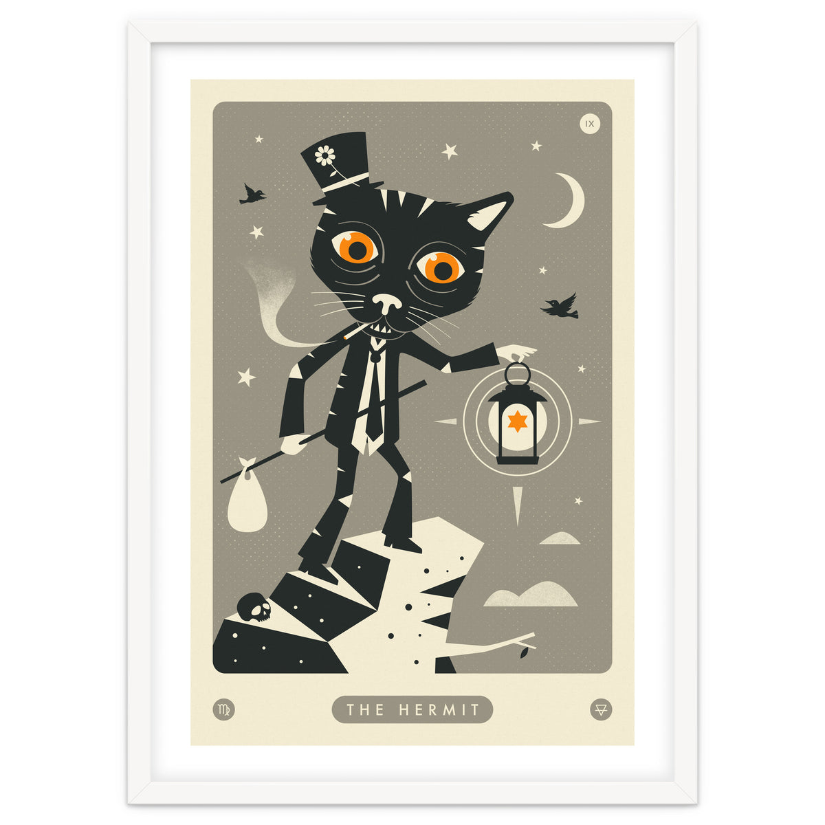 TAROT CARD CAT: THE HERMIT