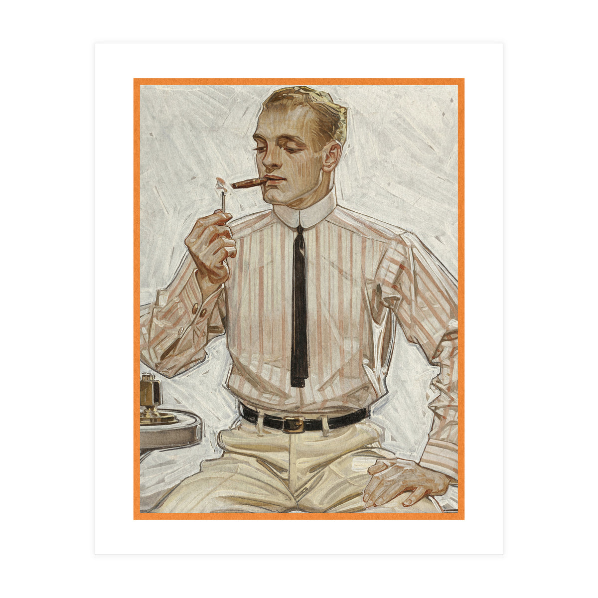Collier's (ft. Smoking a Cigarette) Advertisement (Print Only)