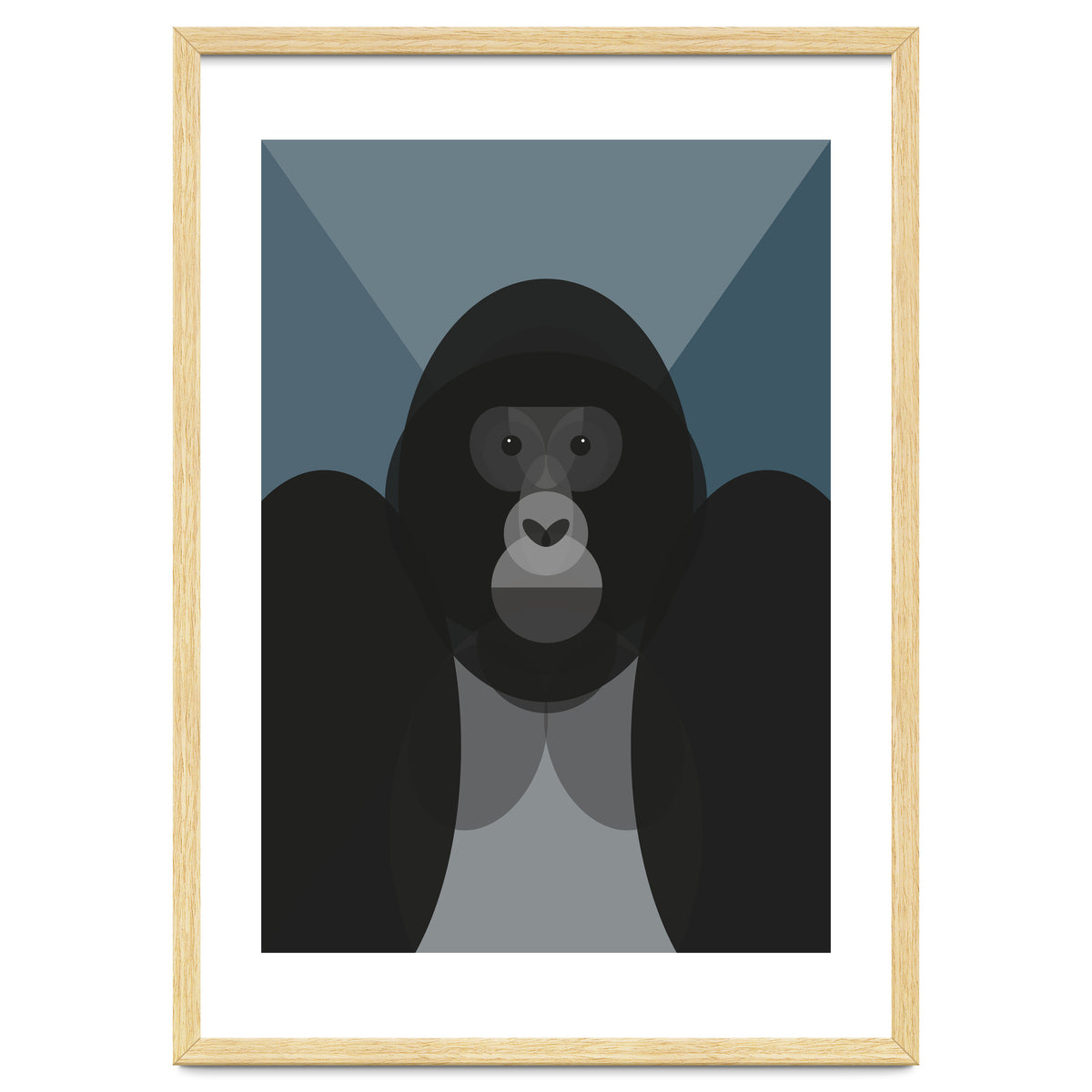 Mid Century Geometric Gorilla