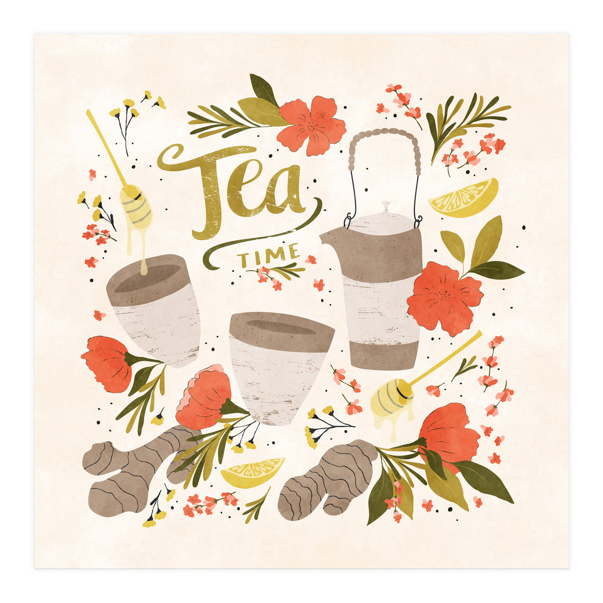 Ginger Lavender Tea (Print Only)