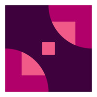 Geometric Shapes No. 1 - purple & pink squares (Print Only)