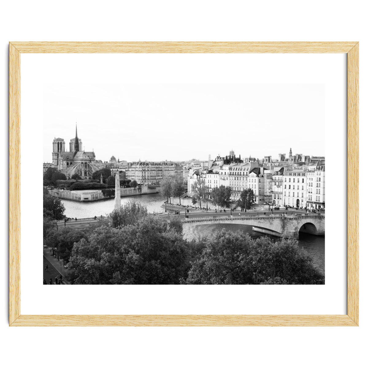 Paris View in Black and White