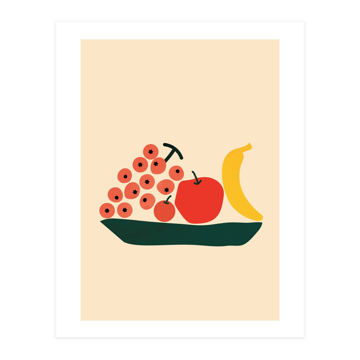 Abstract Modern Fruit (Print Only)