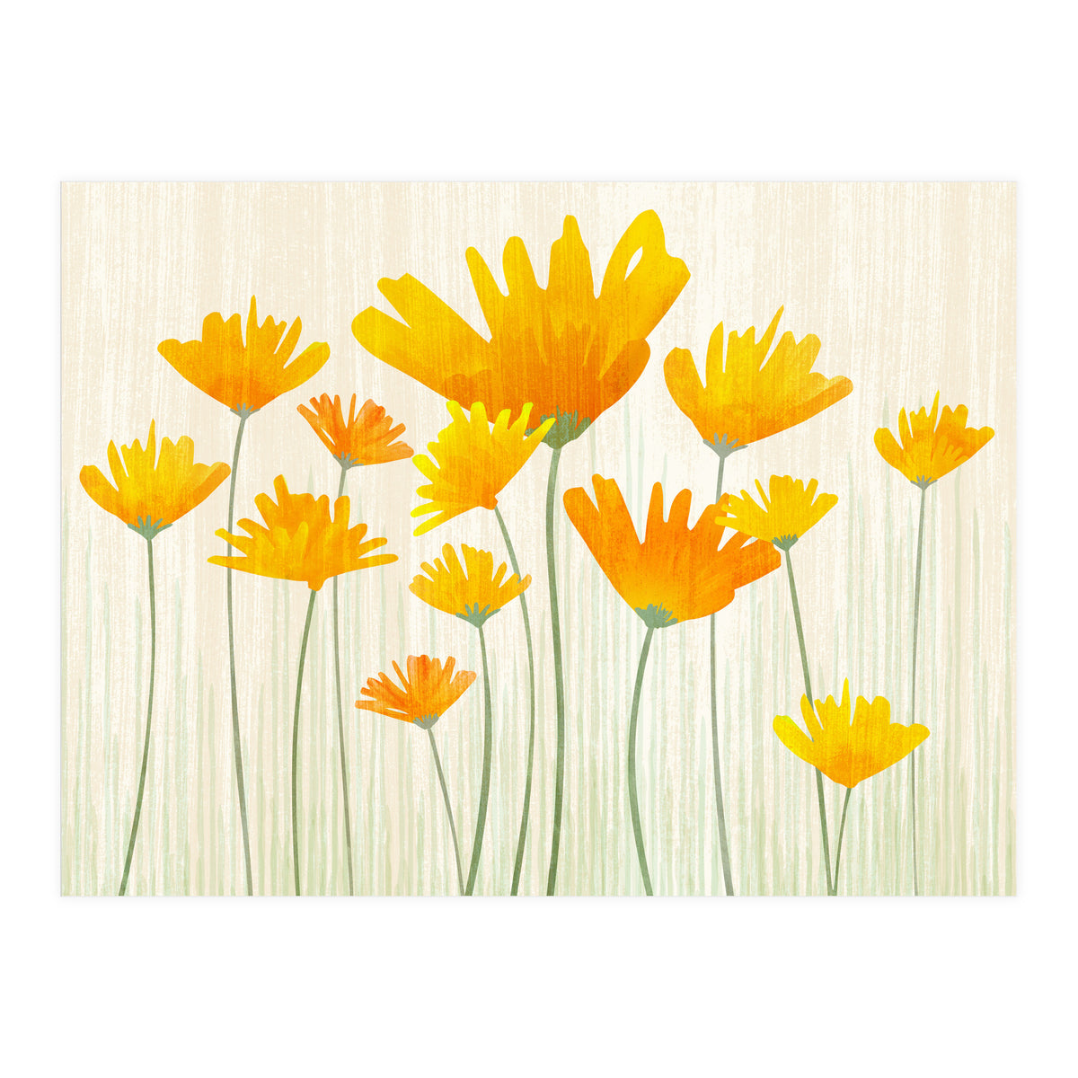 Golden Poppy Field (Print Only)