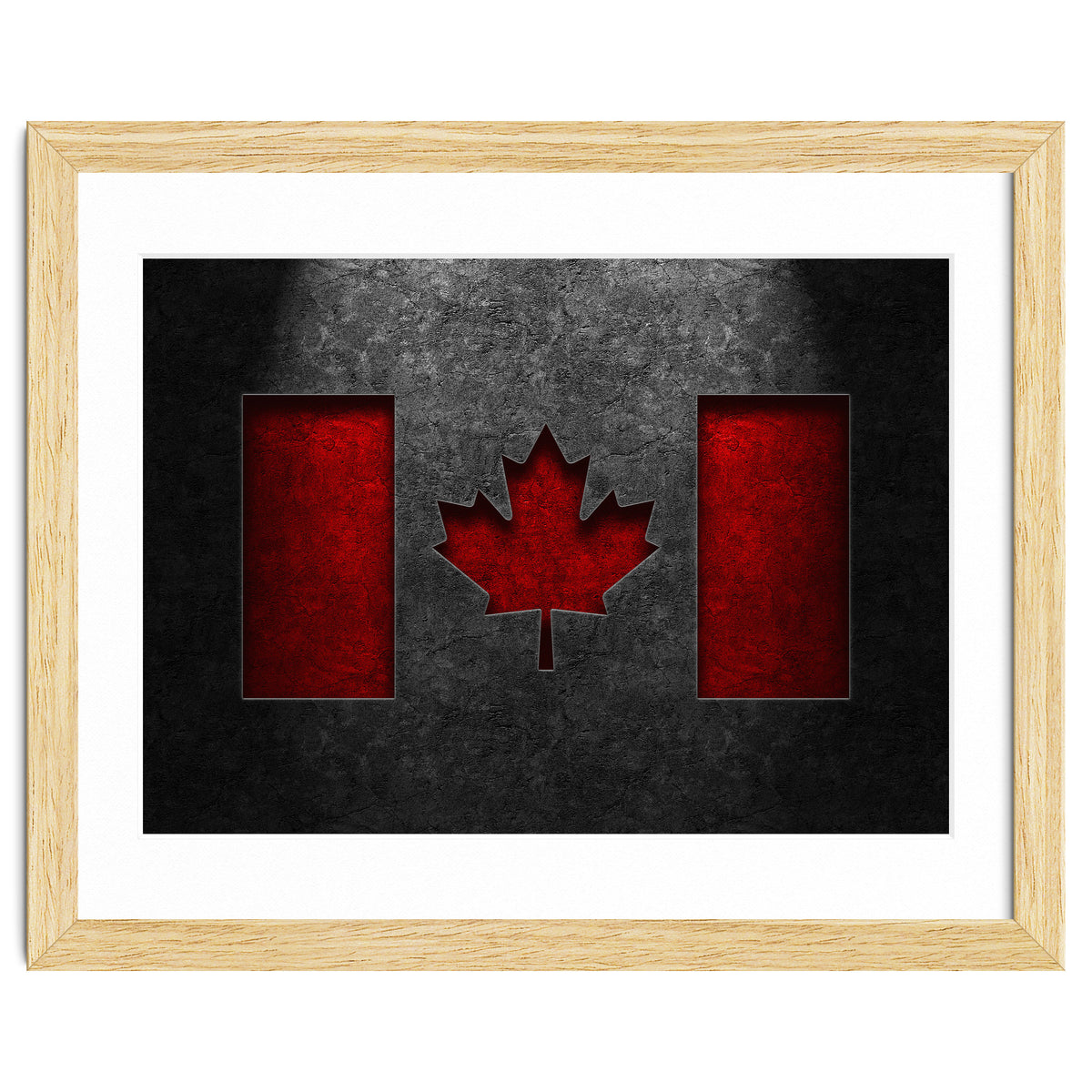 Canadian Flag Stone Texture
