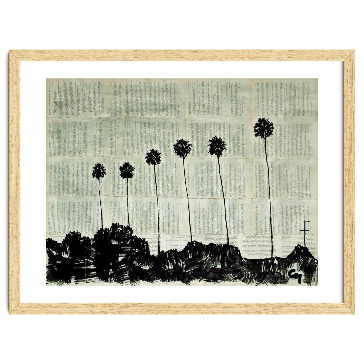 Six Palm Trees .