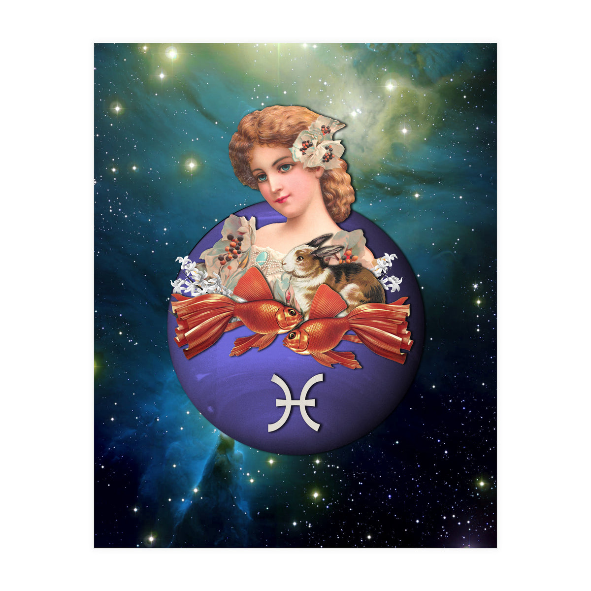 Pisces Zodiac Sign (Print Only)