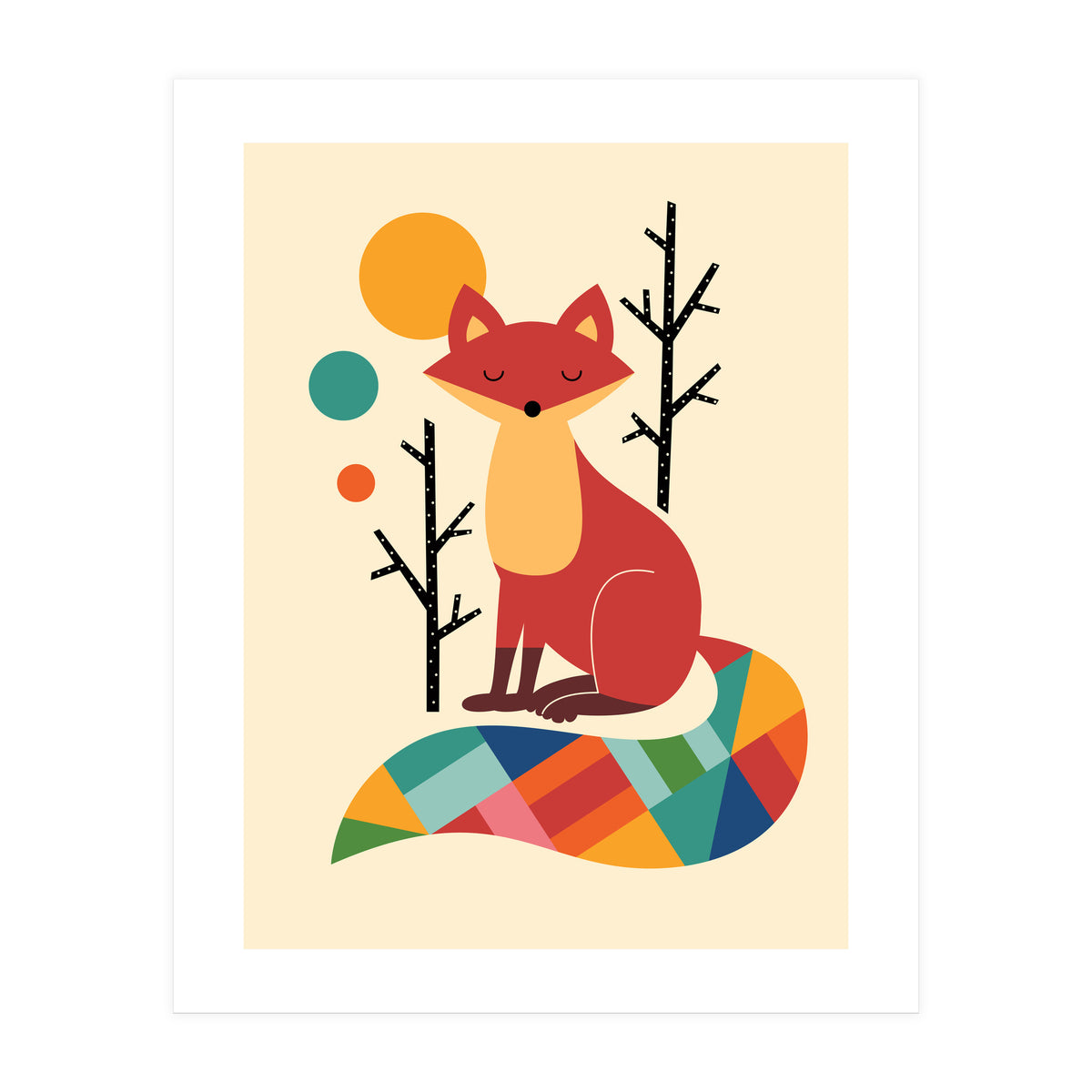 Rainbow Fox (Print Only)