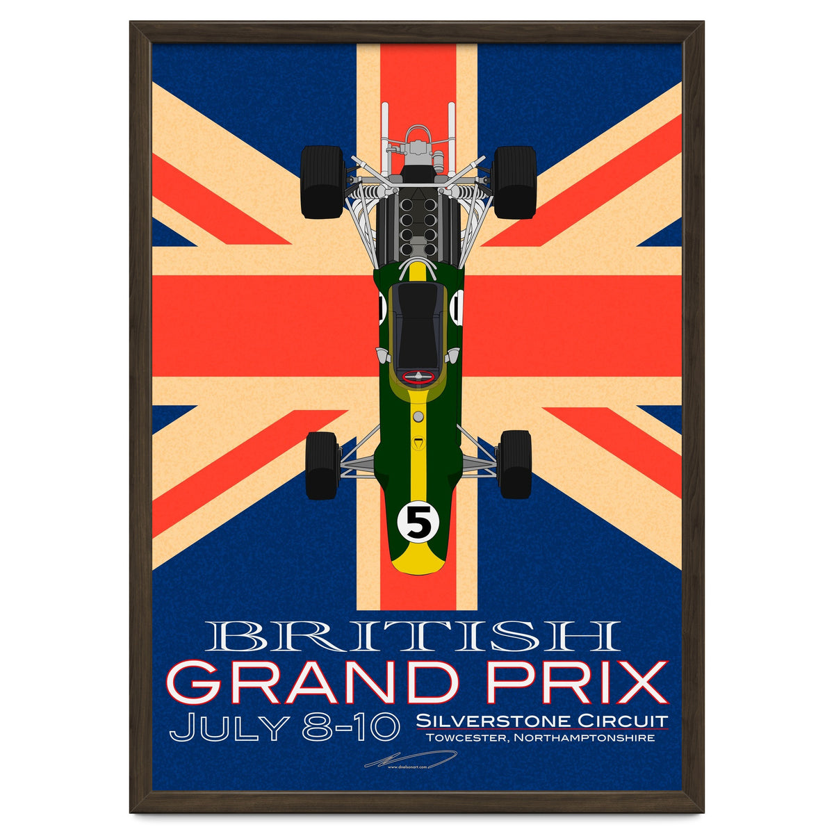 British Grand Prix poster