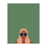 Lady with pink hair (Print Only) thumbnail