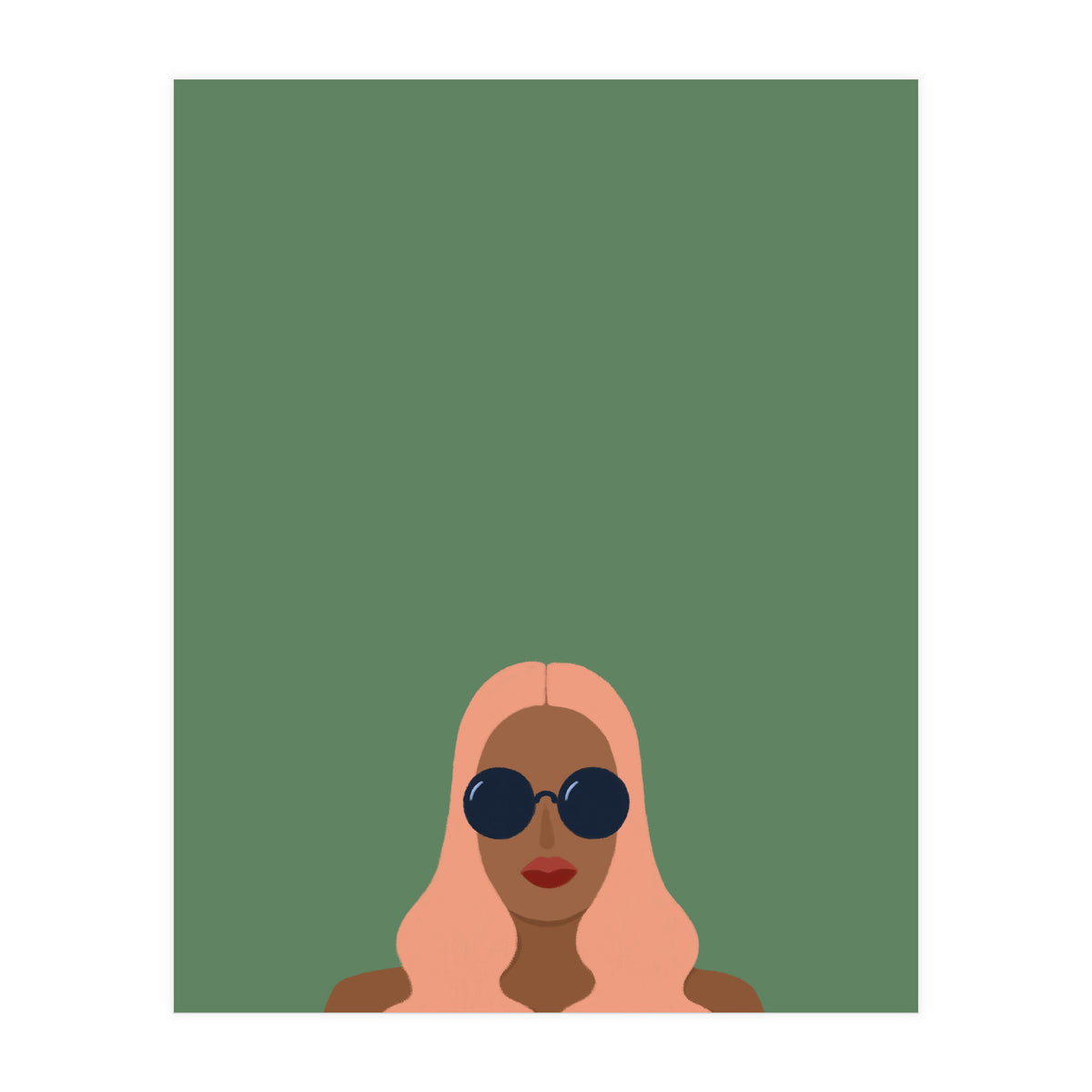 Lady with pink hair (Print Only)