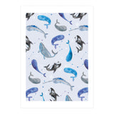 Whales Repeat Pattern (Print Only) thumbnail