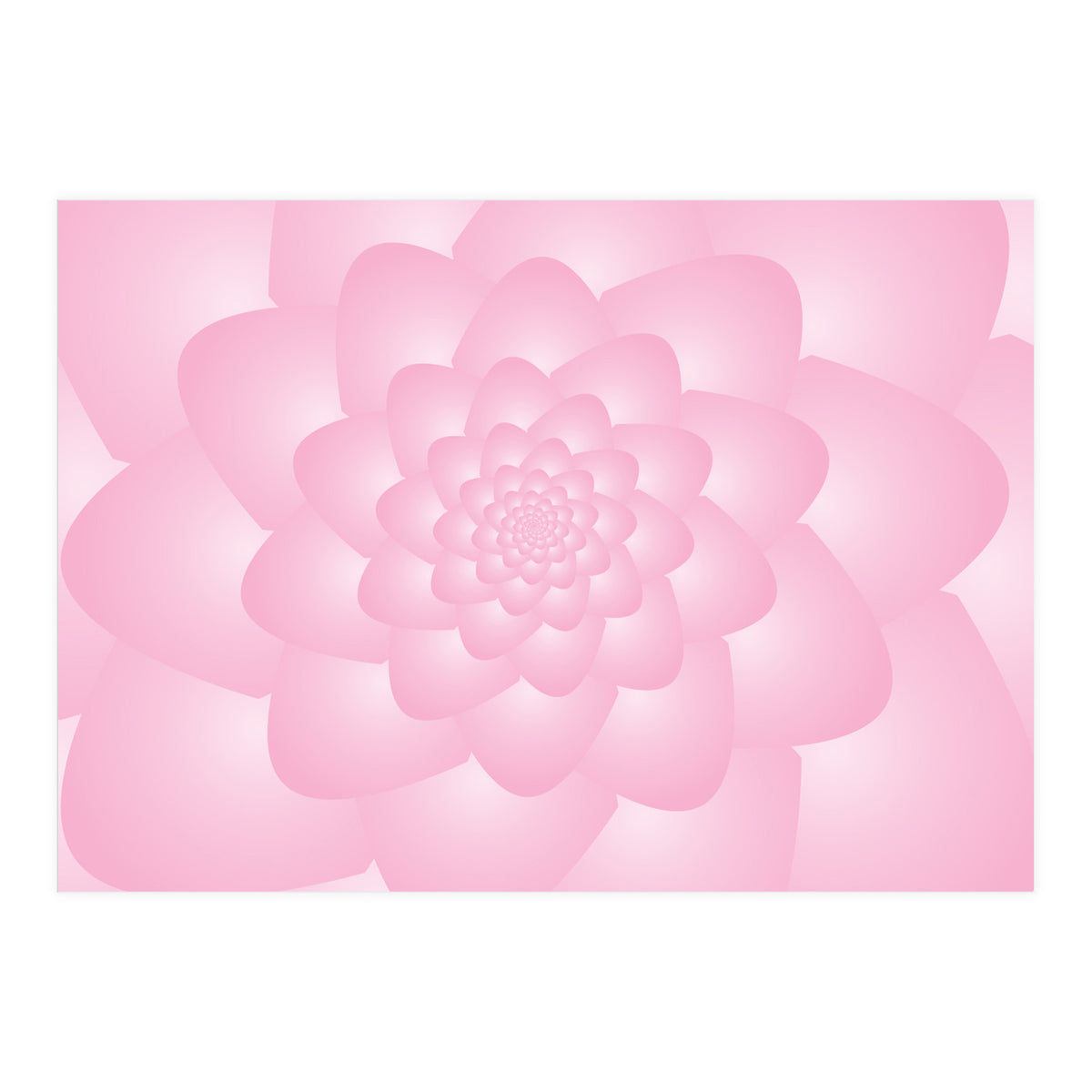 Pastel Colors Flower Pattern Set Red (Print Only)