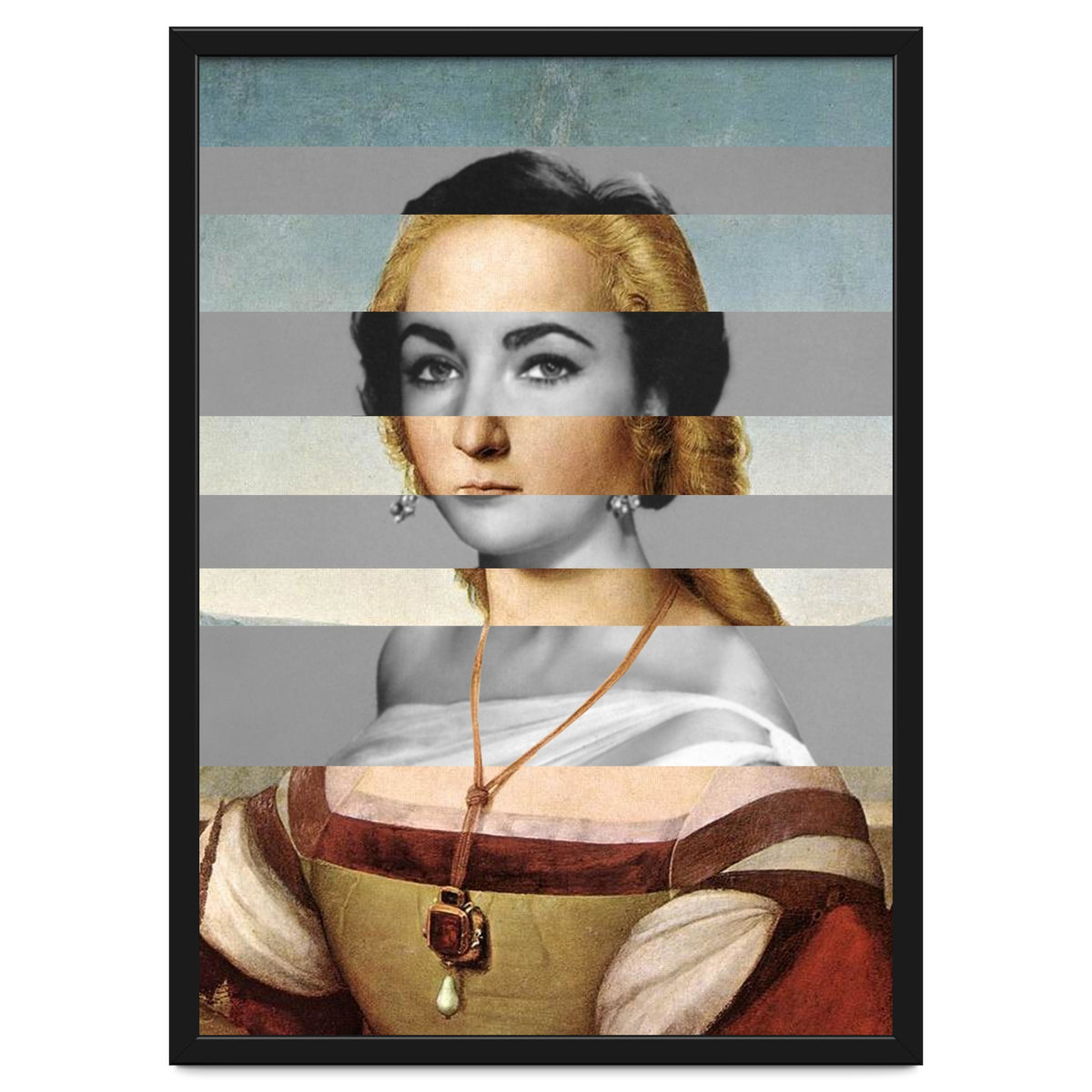 Rafael Portrait of Young Woman with Unicorn & Liz Taylor