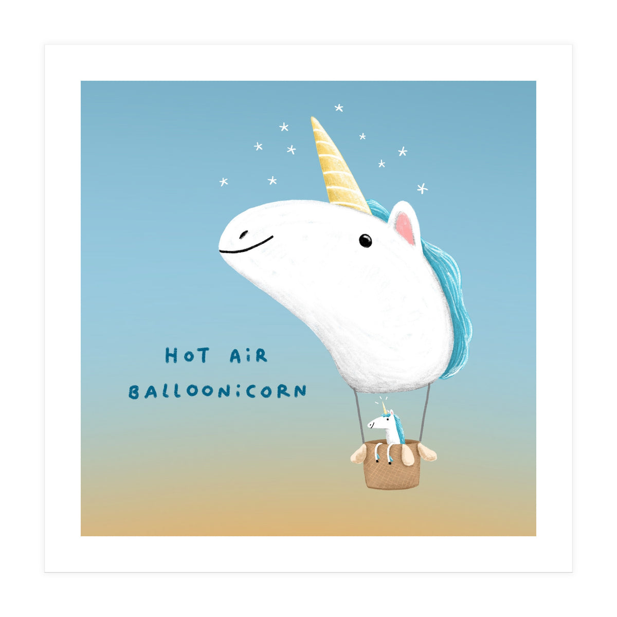 Hot Air Balloonicorn (Print Only)