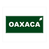 Let`s go to Oaxaca, Mexico! Green road sign (Print Only) thumbnail