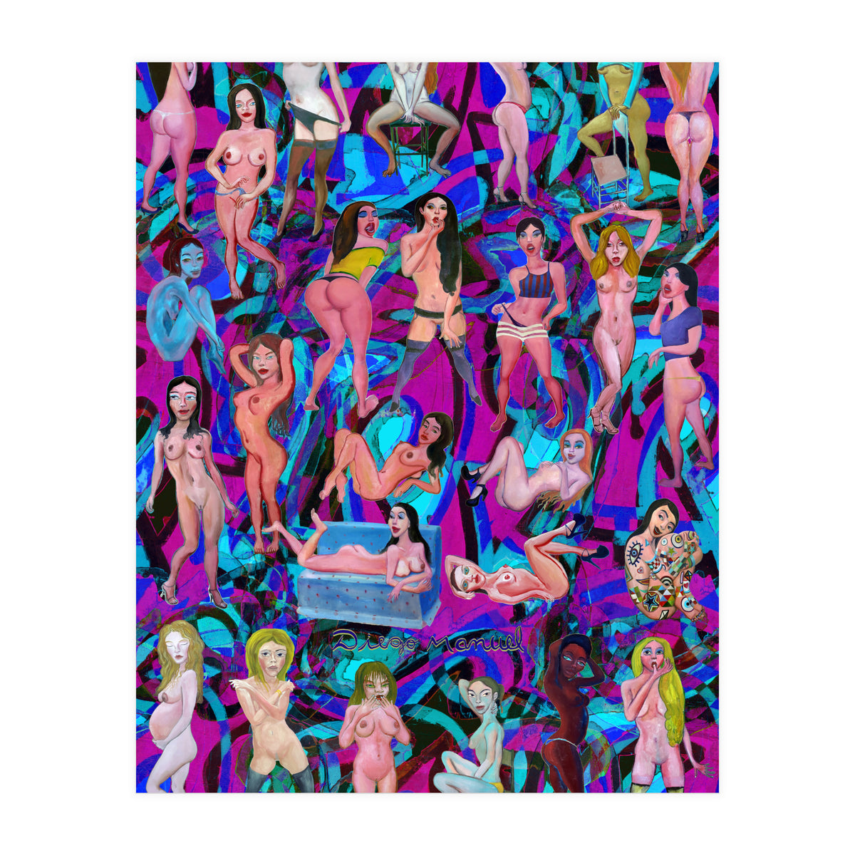 Chicas 3d 12 (Print Only)
