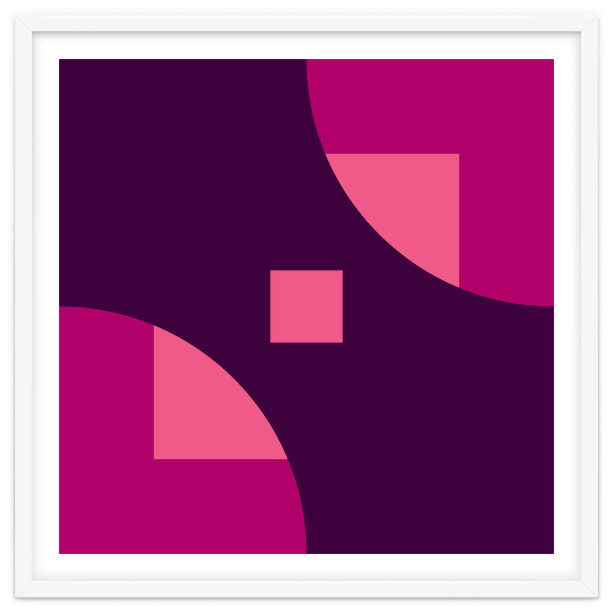 Geometric Shapes No. 1 - purple & pink squares