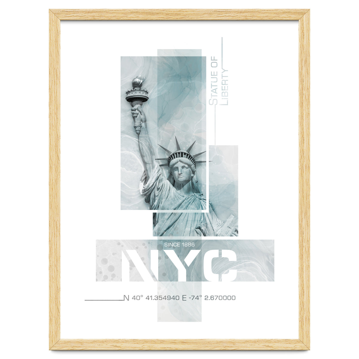 NYC Statue of Liberty | turquoise marble