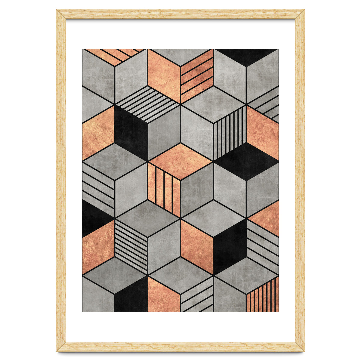 Concrete and Copper Cubes 2
