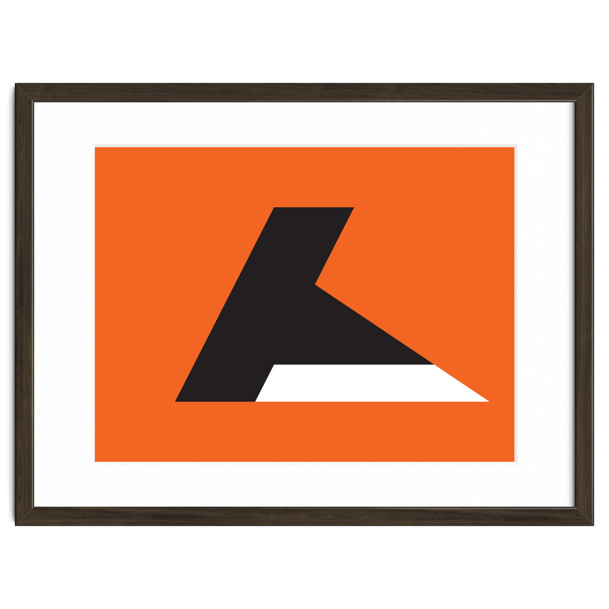 Geometric Shapes No. 79 - orange & black